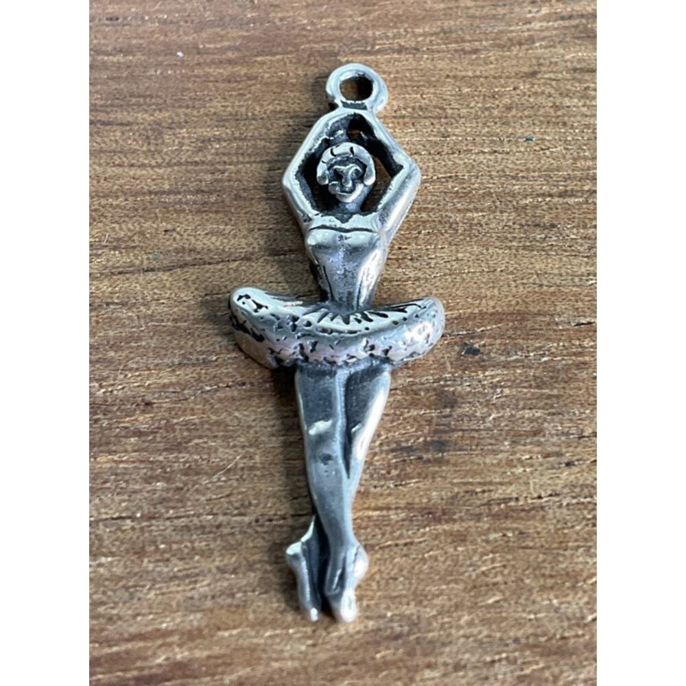 Sterling Silver .925 Ballerina Dancer Trading Charm